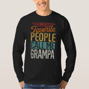 Camiseta Mens Retro My Favorite Pessoas Me Chame Grampa Fat