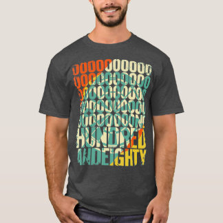 Camiseta Mens Retro Onecentredandeighty 180 Triple 20