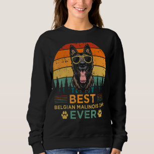 Camiseta Mens Retro Style Melhor Pai Malinois Belga Ever Fa
