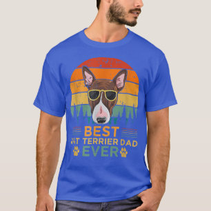 Camiseta Mens Retro Style Melhor Pai Terrier De Rato Nunca 