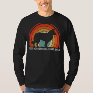 Camiseta Mens Retro Style Vintage Best Border Collie Pai Ev