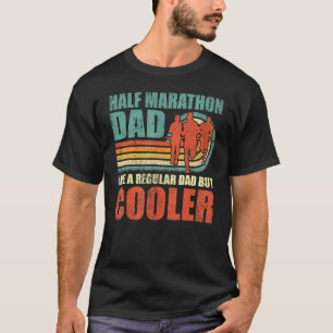 Camiseta Mens Retro Style Vintage Meia Maratona Pai Pai'