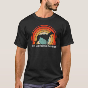 Camiseta Mens Retro Style Vintage Melhor Pai De Greyhound A