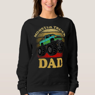 Camiseta Mens Retro Style Vintage Monster Truck Pai Padre