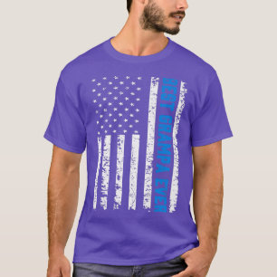 Camiseta Mens Retro US Best Grampa Em 4 De Julho Pai