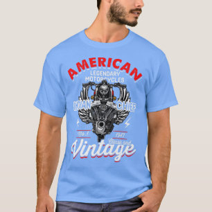 Camiseta Mens Retro Vintage Americano