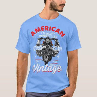 Camiseta Mens Retro Vintage Americano