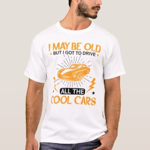 Camiseta Mens Retro Vintage Cars Mechanic Car Car Youth