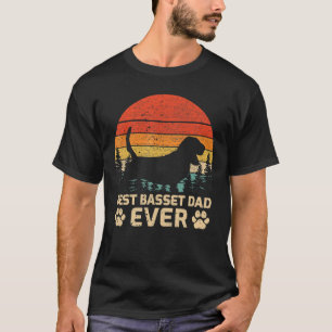 Camiseta Mens Retro Vintage - Melhor Pai de Base Nunca