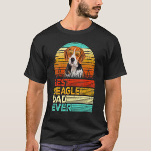 Camiseta Mens Retro Vintage Melhor Pai De Beagle De Todos O