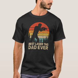 Camiseta Mens Retro Vintage Melhor Pai De Etiqueta A Laser