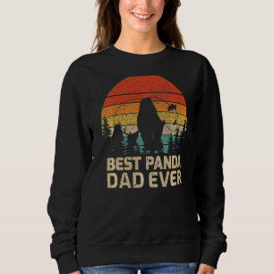 Camiseta Mens Retro Vintage Melhor Pai de Panda Nunca Pai