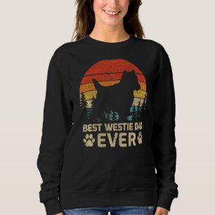 Camiseta Mens Retro Vintage Melhor Pai de Westie Nunca D do