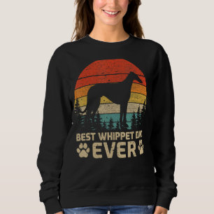 Camiseta Mens Retro Vintage Melhor Pai de Whippet Nunca do