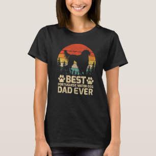 Camiseta Mens Retro Vintage Melhor Pai Português Nunca Pai