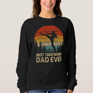 Camiseta Mens Retro Vintage Melhor Pai Taekwondo Já Pai