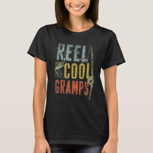 Camiseta Mens Retro Vintage Reel Legal Grampo Pesca Pai