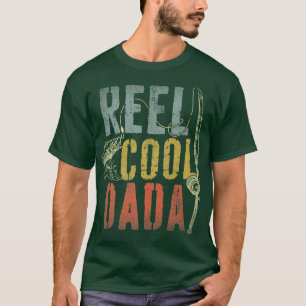 Camiseta Mens Retro Vintage Reel Legal Pai de Pesca