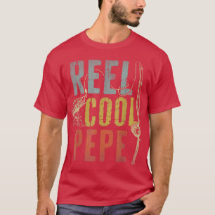 Camiseta Mens Retro Vintage Reel Legal Pais de Pesca de Pep