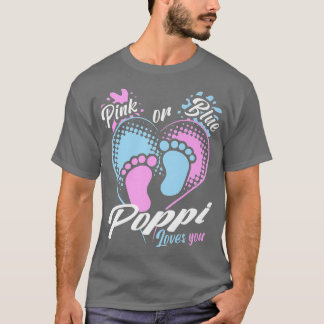 Camiseta Mens Rosa Ou Azul Poppi Te Ama Sexo Reveal Pa