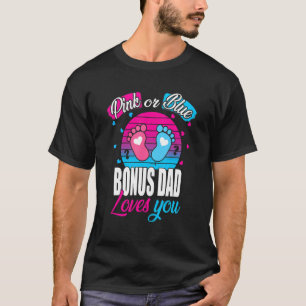 Camiseta Mens Rosa Ou Pai Azul De Bônus Te Ama