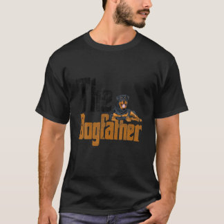 Camiseta Mens Rottweiler Cachorro Pai Cachorro Cães Cães Pa