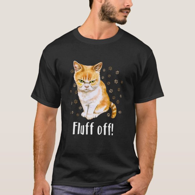 Camiseta Mens Rritos Fluff Do Cat (Frente)