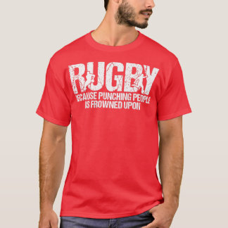 Camiseta Mens Rugby Porque Pessoas De Punção São Contraídas