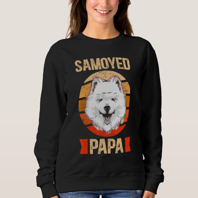 Camiseta Mens Samoyed Papa Samoyeds Dog Owner Samoyed (Frente)