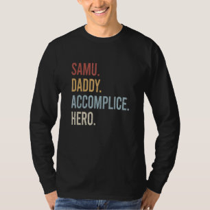 Camiseta Mens Samu Pai Reproduza o estilo Herói do Herói Vi