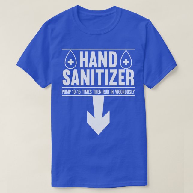 Camiseta Mens Sanitizer Adulto Humor Engraçado Piadas Sujas (Frente do Design)