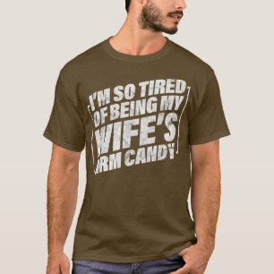 Camiseta Mens Sarcástico Marido Eu estou cansado de ser min