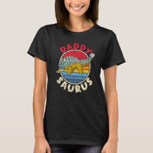 Camiseta Mens Saurus Pai I Ankylosaurus Dinosaur I Família