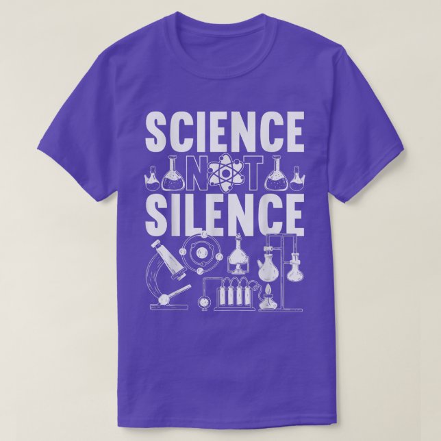 Camiseta Mens Science Not Silence  (Frente do Design)
