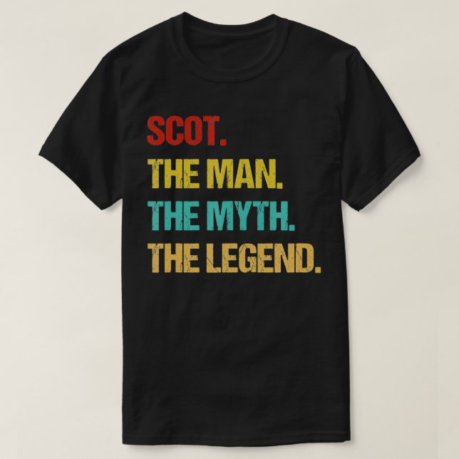 Camiseta Mens Scot O Homem o Mito a Lenda (Frente do Design)