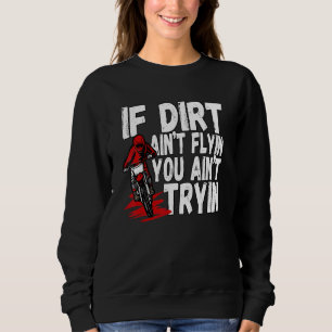 Camiseta Mens Se Dirt Não Voa Não Está Tentando Motocro