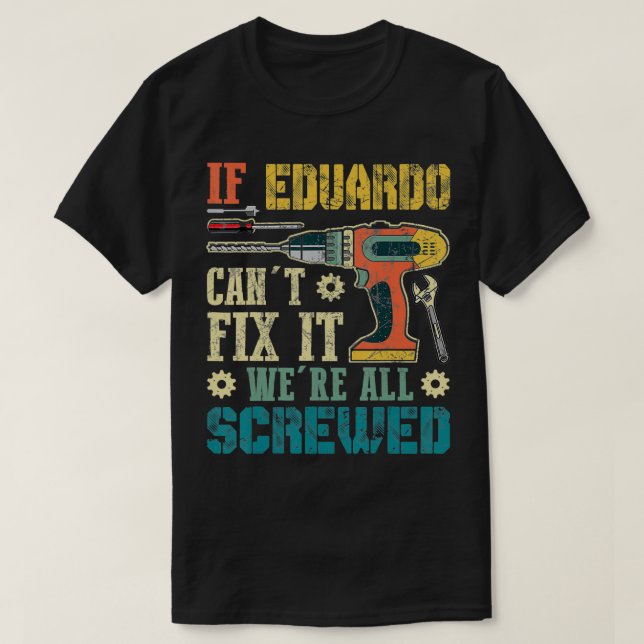 Camiseta Mens se Eduardo não pode se desligar Estamos todos (Frente do Design)
