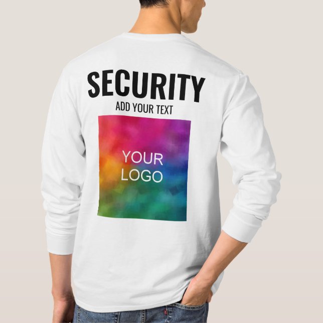Camiseta Mens Security Double Sided Modelo Modern (Verso)