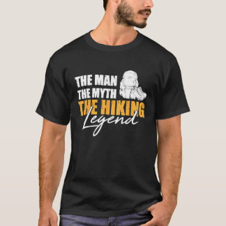 Camiseta Mens Seguindo O Homem Com A Lenda E O Campo De Tam