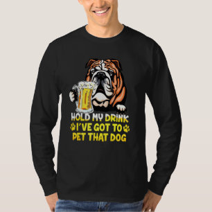 Camiseta Mens Segurem Minha Bebida Tenho Que Pôr Aquele Cac