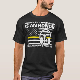 Camiseta Mens Sendo Um Despachante É Vovô Vovô Dispatc