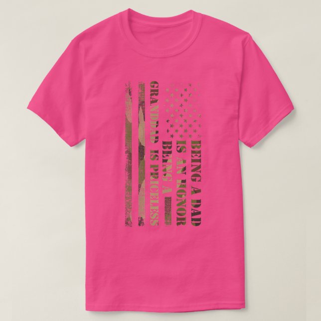 Camiseta Mens sendo um pai é um avô  (Frente do Design)