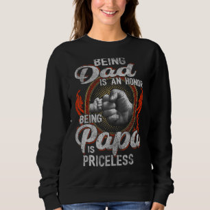 Camiseta Mens Ser Pai É Uma Honra Ser Papai Não Tem Preço