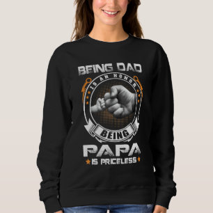 Camiseta Mens Ser Pai É Uma Honra Ser Papai Não Tem Preço
