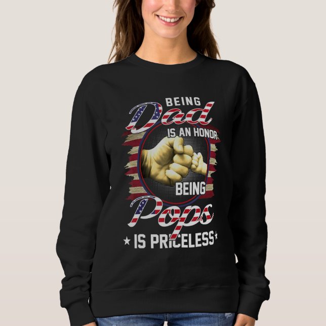 Camiseta Mens Ser Pai É Uma Honra Ser Pop É Preço (Frente)