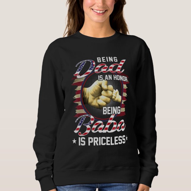 Camiseta Mens Ser Pai É Uma Honra Ser Uma Baba É Preço (Frente)