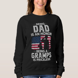 Camiseta Mens Ser Pai É Uma Honra Ser Vovô É Pricele