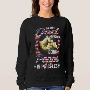Camiseta Mens Ser Um Pai É Uma Honra Ser Um Poppa É Pric
