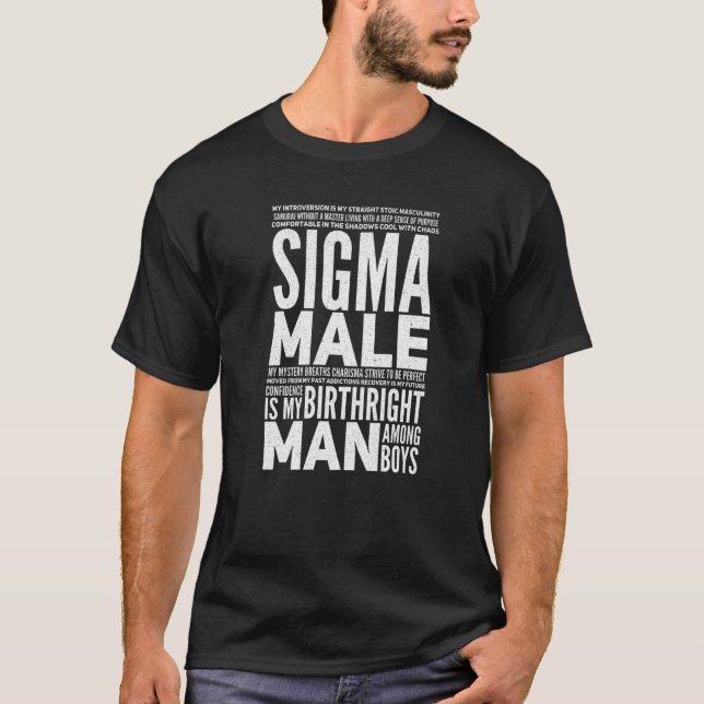 Camiseta Mens Sigma Male (Frente)