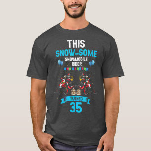 Camiseta Mens Skimobile Birthday Design para Snowmobile Win